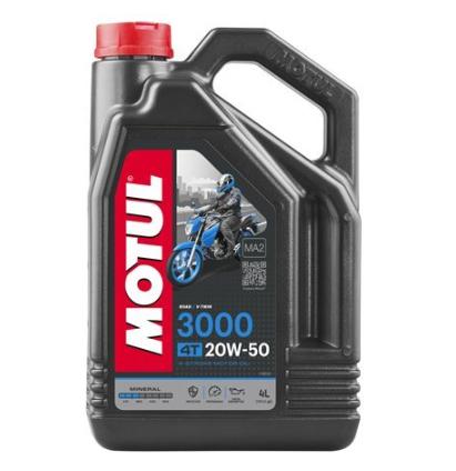 Ulei de motor 4T MOTUL 3000 Mineral 20W50, 4 Litri